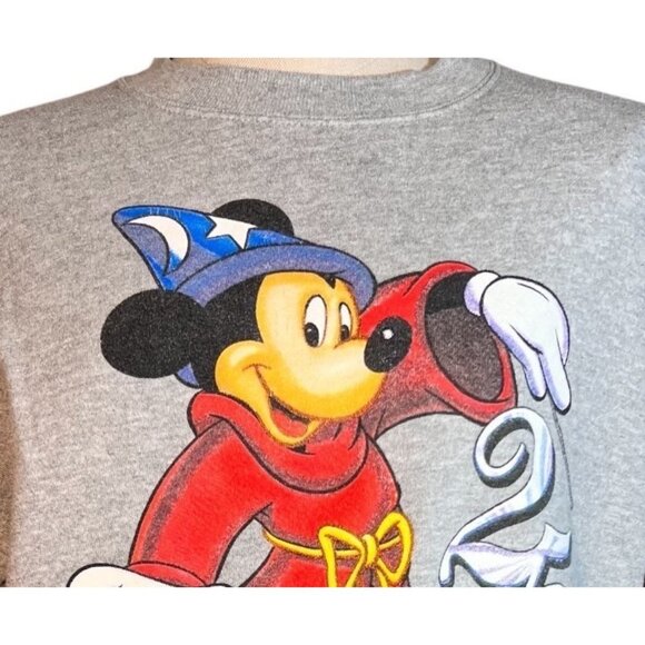 VTG Walt Disney World 25th Anniversary Mickey Mouse Crewneck Sweatshirt Medium - Picture 3 of 9